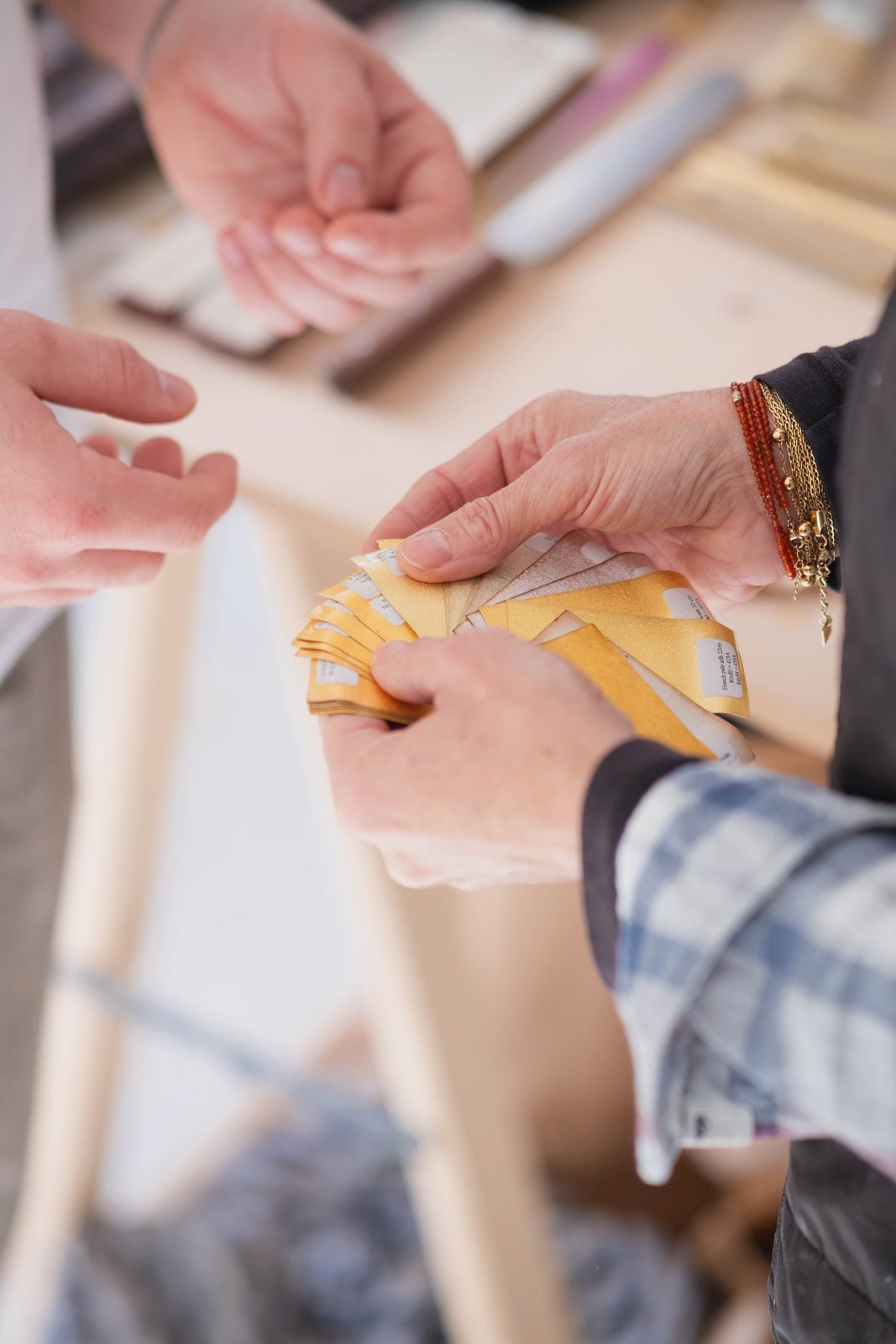 Choix des finitions avec le client